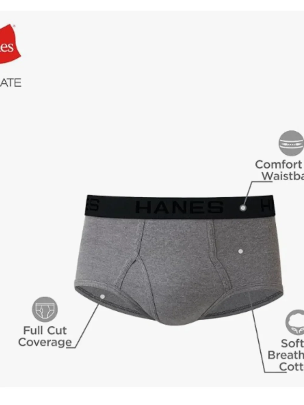 Hanes Men's XL 7-Pack Sexy Cool & Breathable Wicking Cotton Underwear